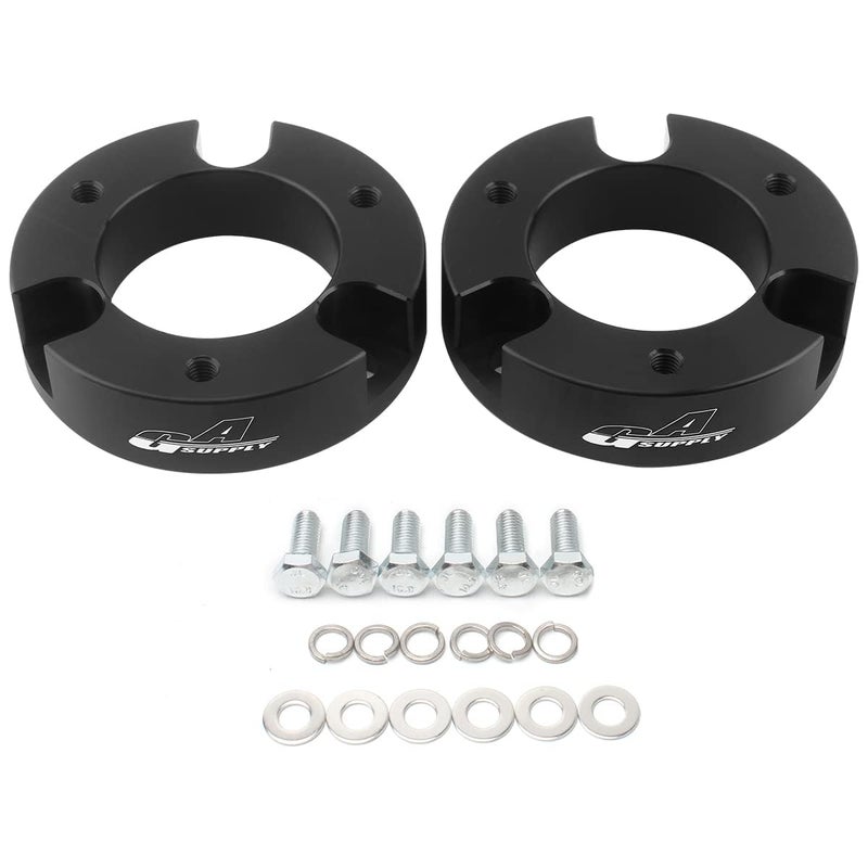 GAsupply مجموعات رفع التسوية الأمامية GAsupply 2.5 بوصة، متوافقة مع 1999-2006 Toyota Tundra 2WD 4WD، فواصل تعليق رفع 2.5 بوصة - Image 1